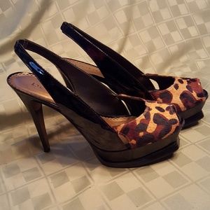 Bebe leopard print shoes